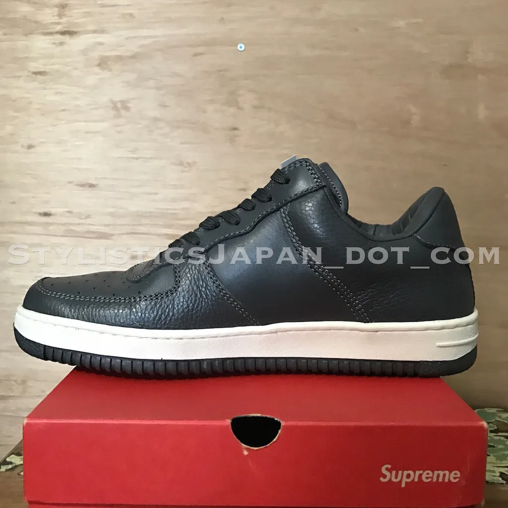 [10] Supreme Vintage Downlow Leather Shoes Grey