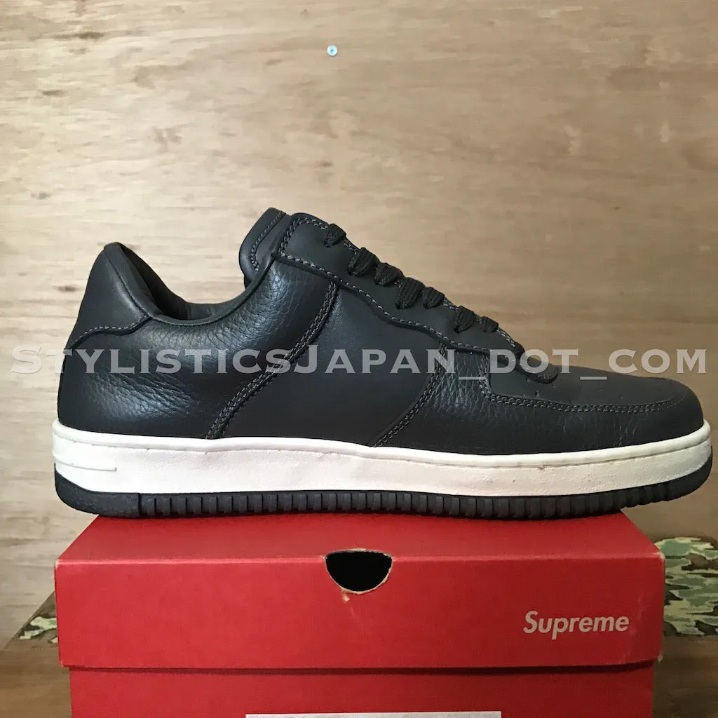 [10] Supreme Vintage Downlow Leather Shoes Grey