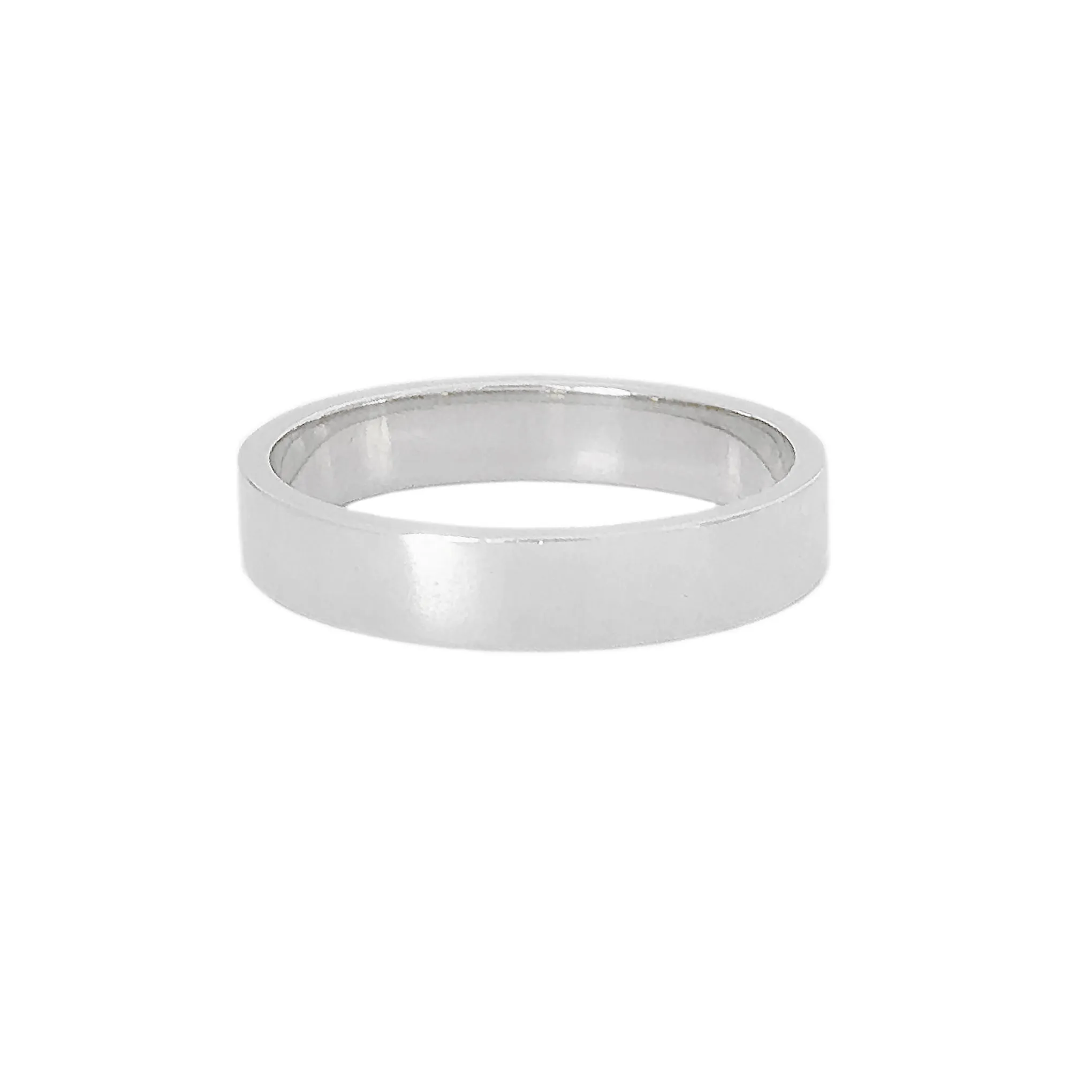 14K Gold 3mm Flat Eternity Band (Engravable)