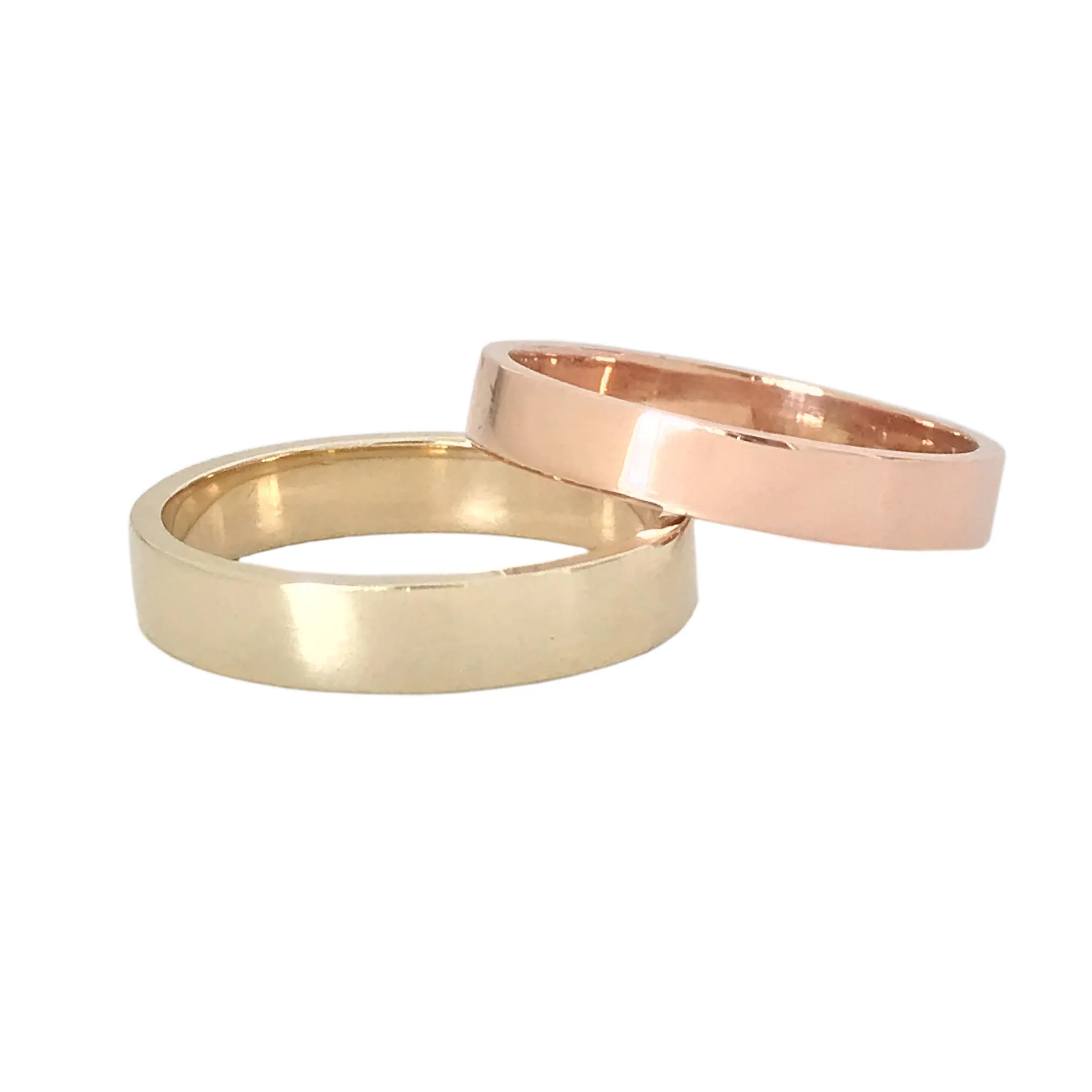 14K Gold 3mm Flat Eternity Band (Engravable)
