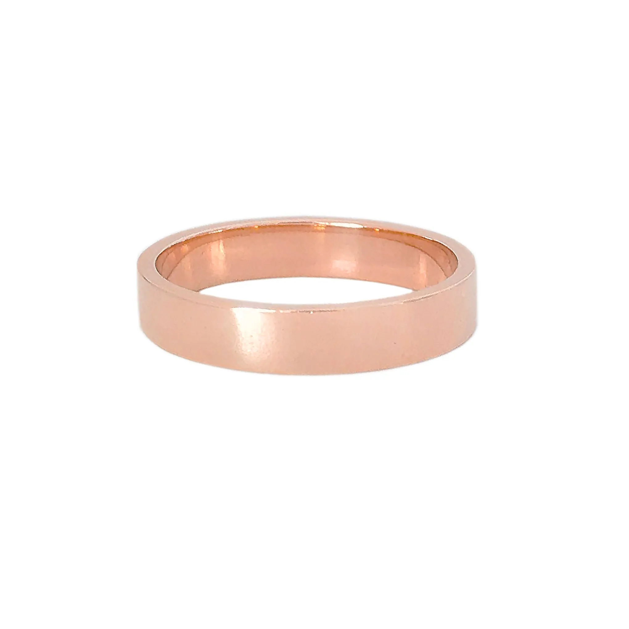 14K Gold 3mm Flat Eternity Band (Engravable)