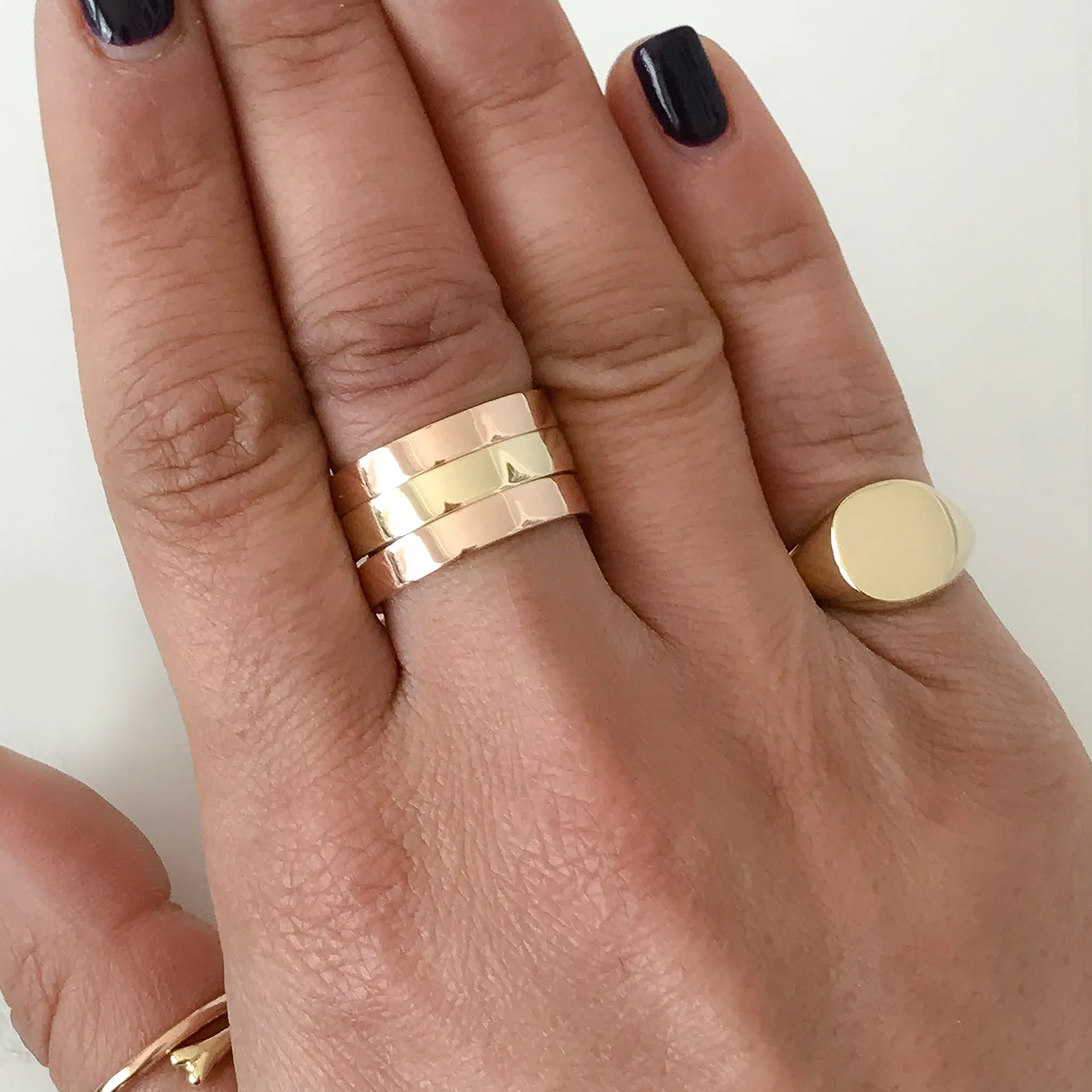 14K Gold 3mm Flat Eternity Band (Engravable)