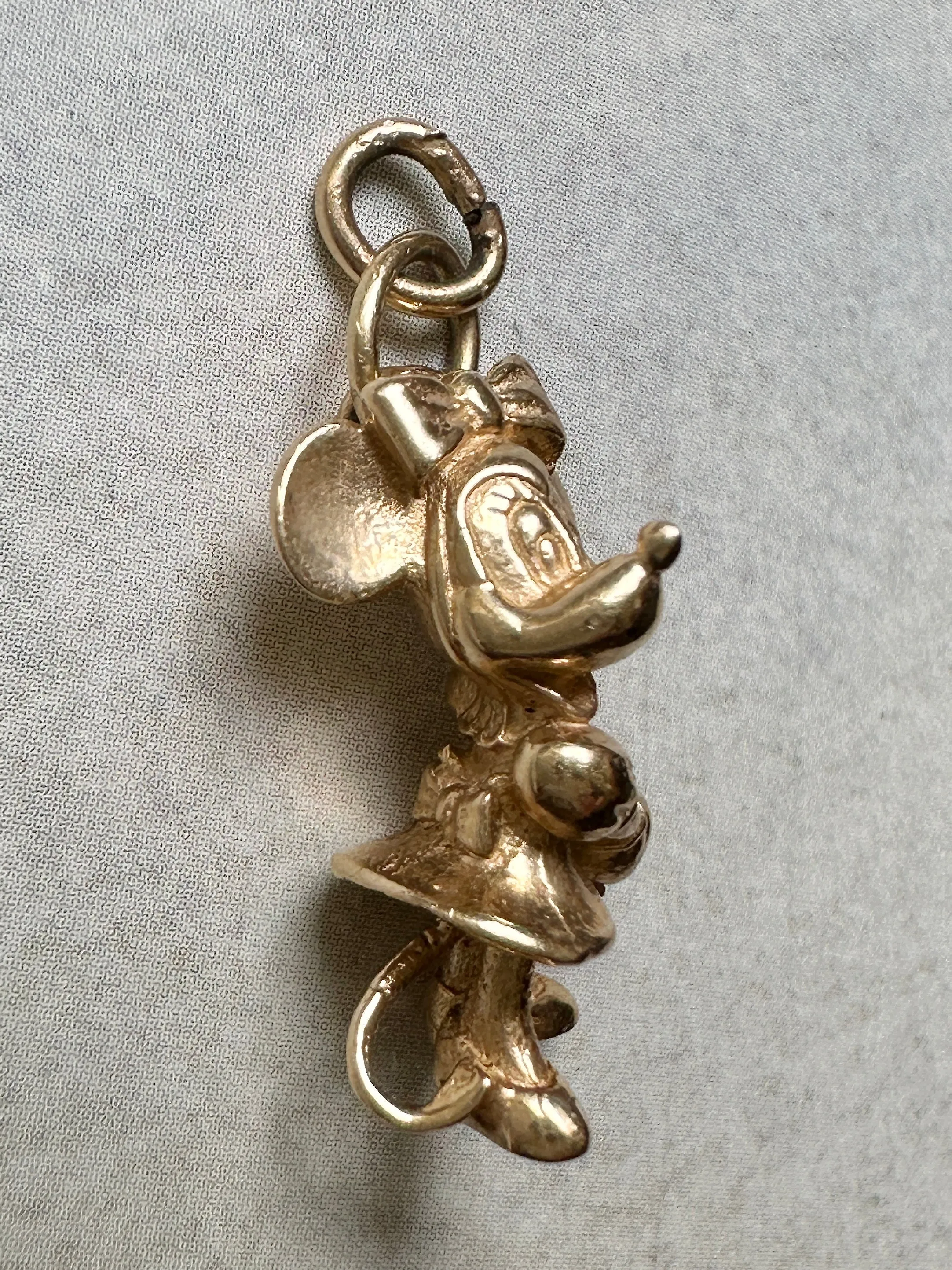 14k Vintage Minnie Mouse Charm
