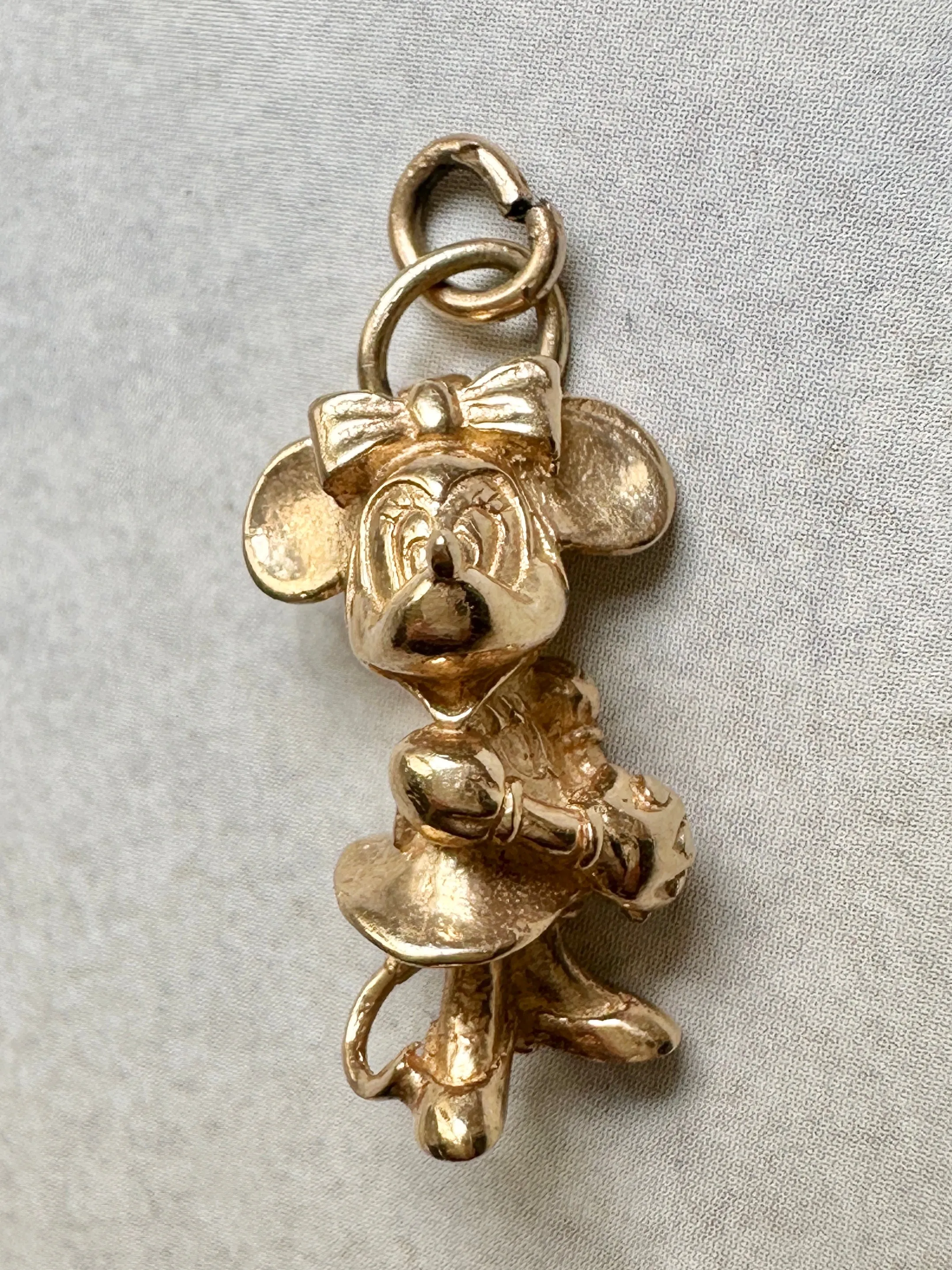 14k Vintage Minnie Mouse Charm