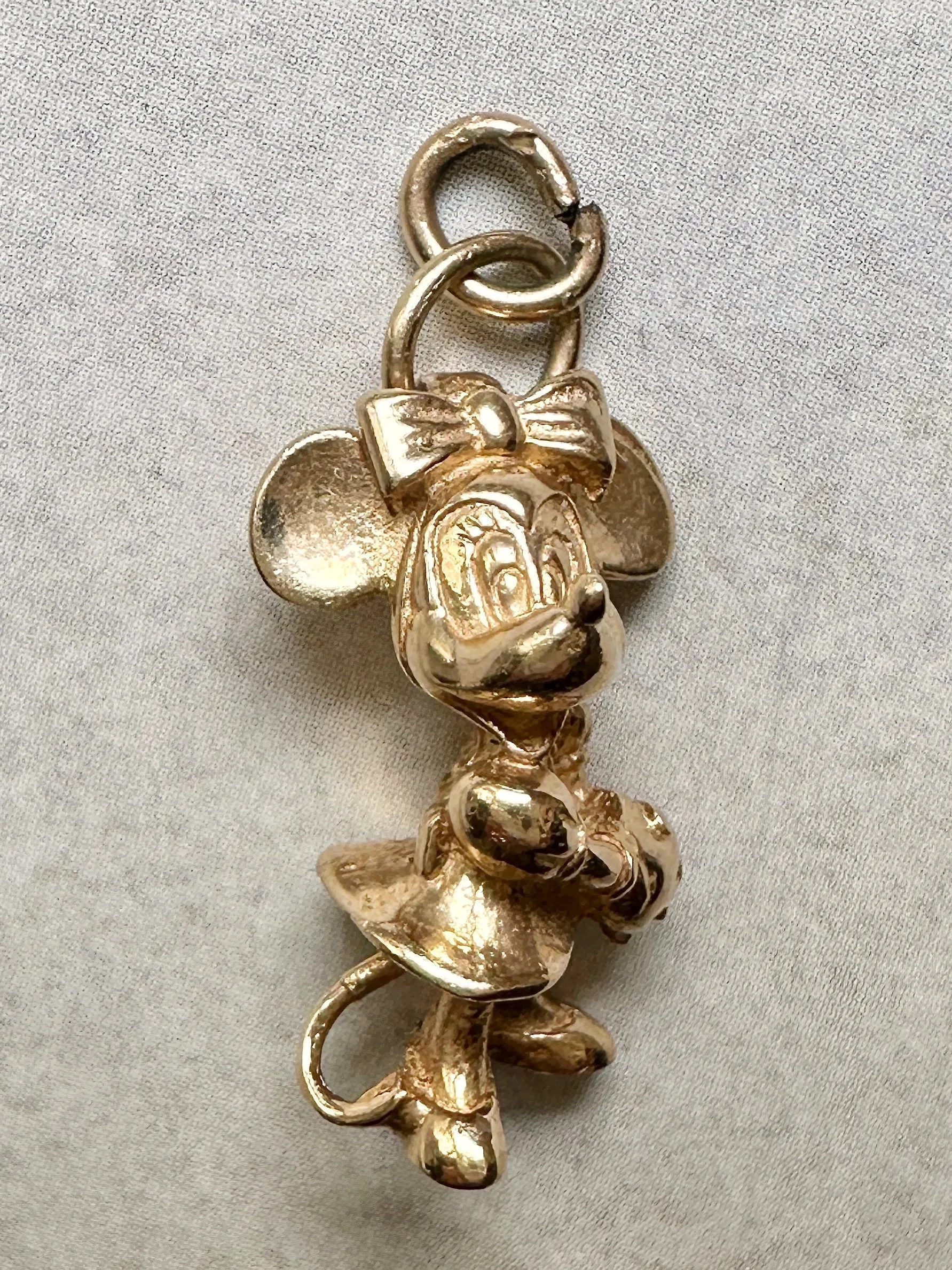 14k Vintage Minnie Mouse Charm