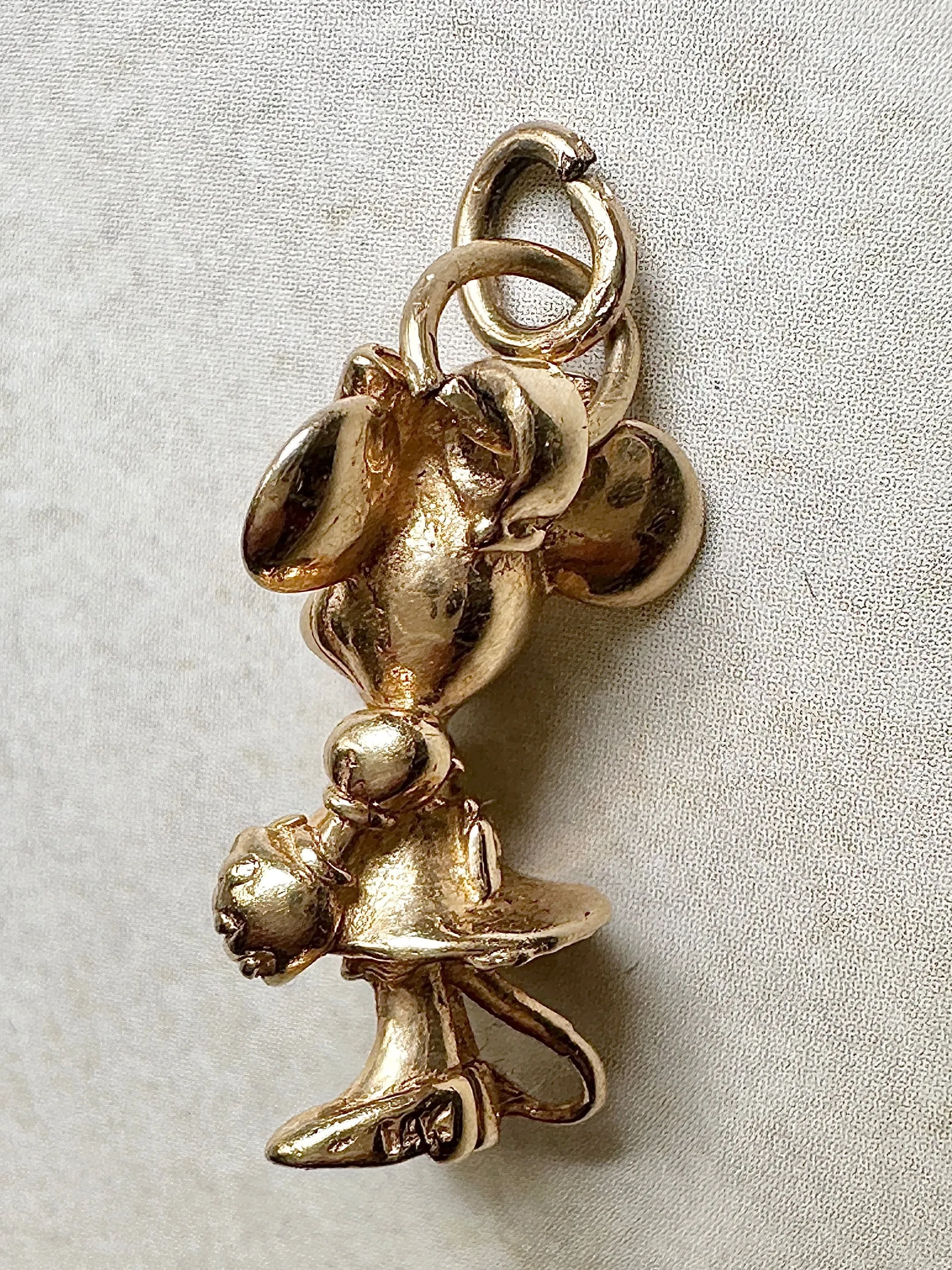 14k Vintage Minnie Mouse Charm