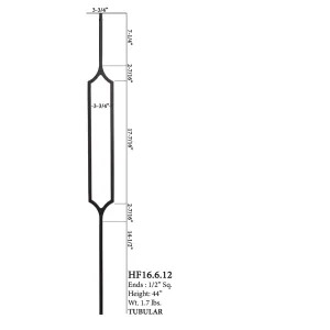 16.6.12 - Harmony Series Curved Hexagon Baluster