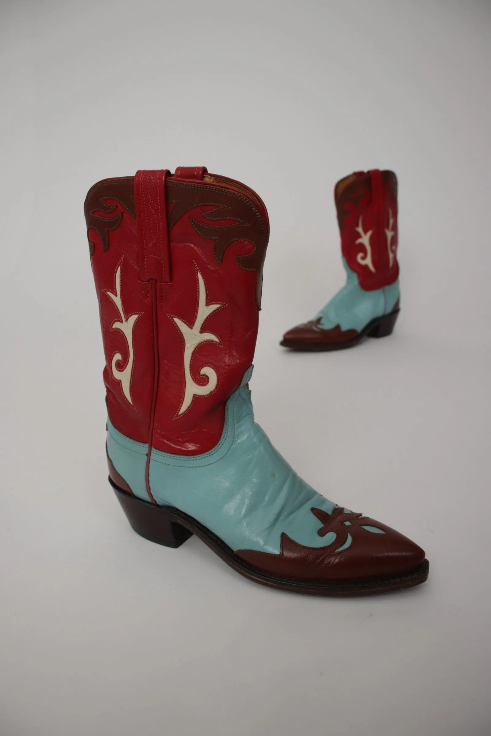1883 Lucchese Tri Color Cowboy Boots