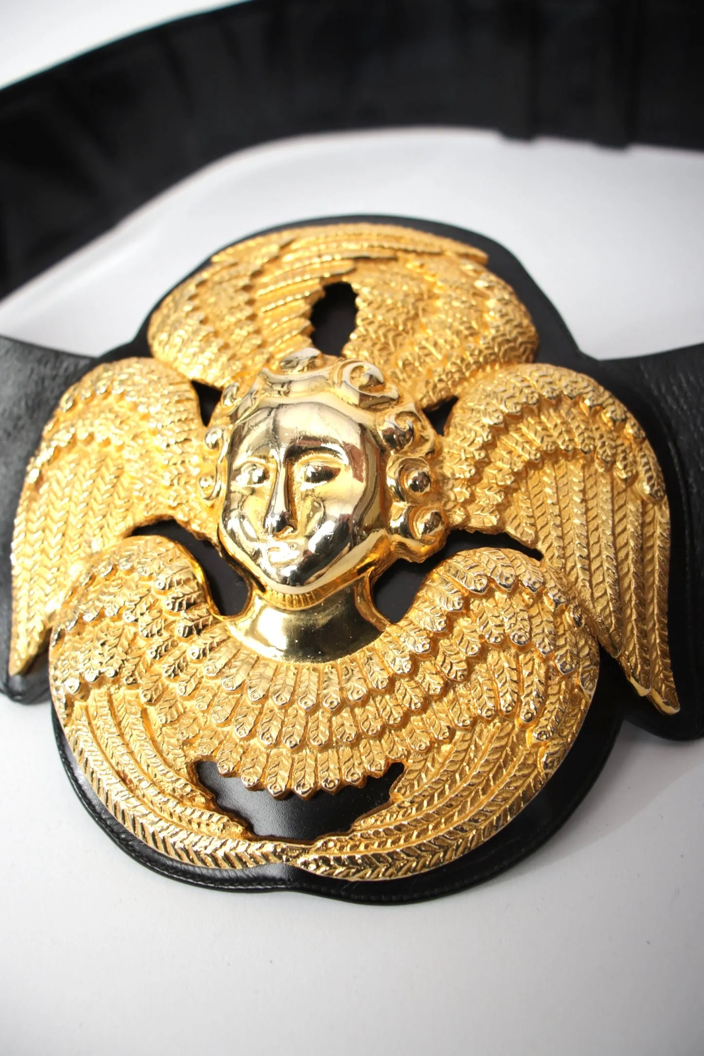 1960s Judith Leiber Angel Medallion Belt