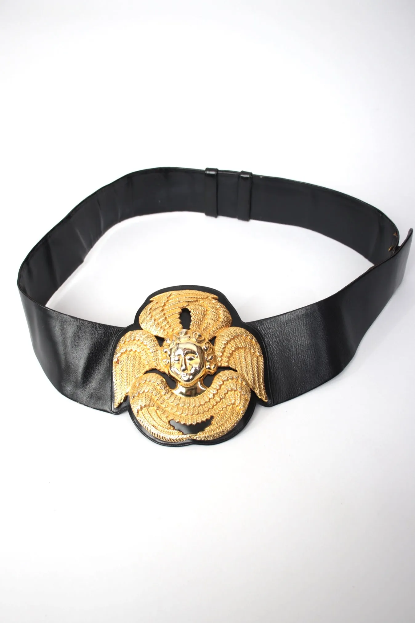 1960s Judith Leiber Angel Medallion Belt