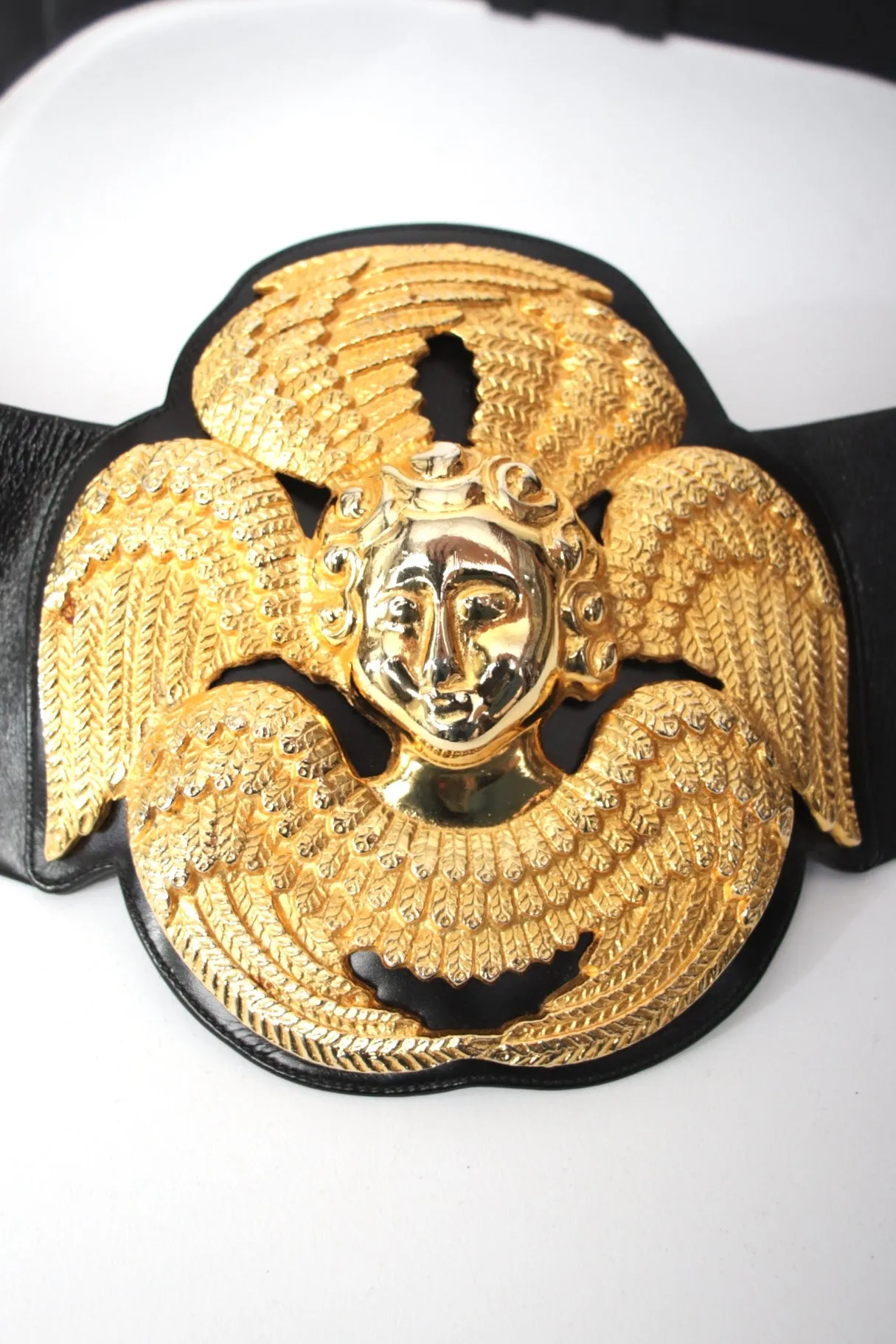 1960s Judith Leiber Angel Medallion Belt
