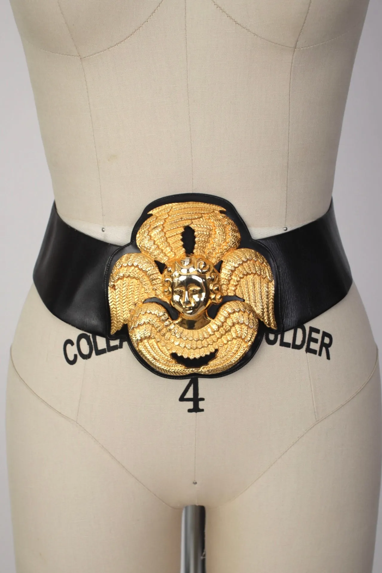 1960s Judith Leiber Angel Medallion Belt