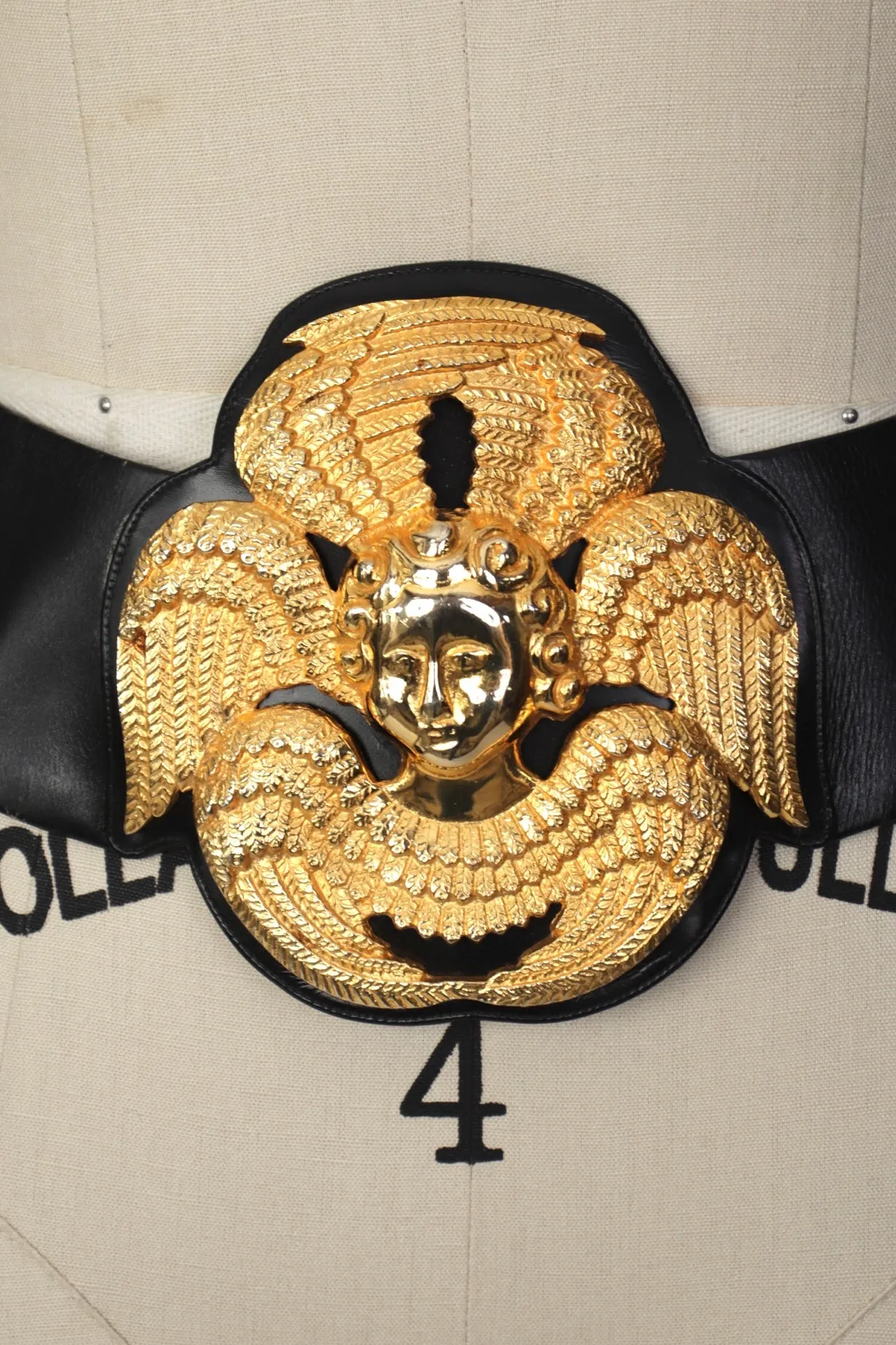 1960s Judith Leiber Angel Medallion Belt