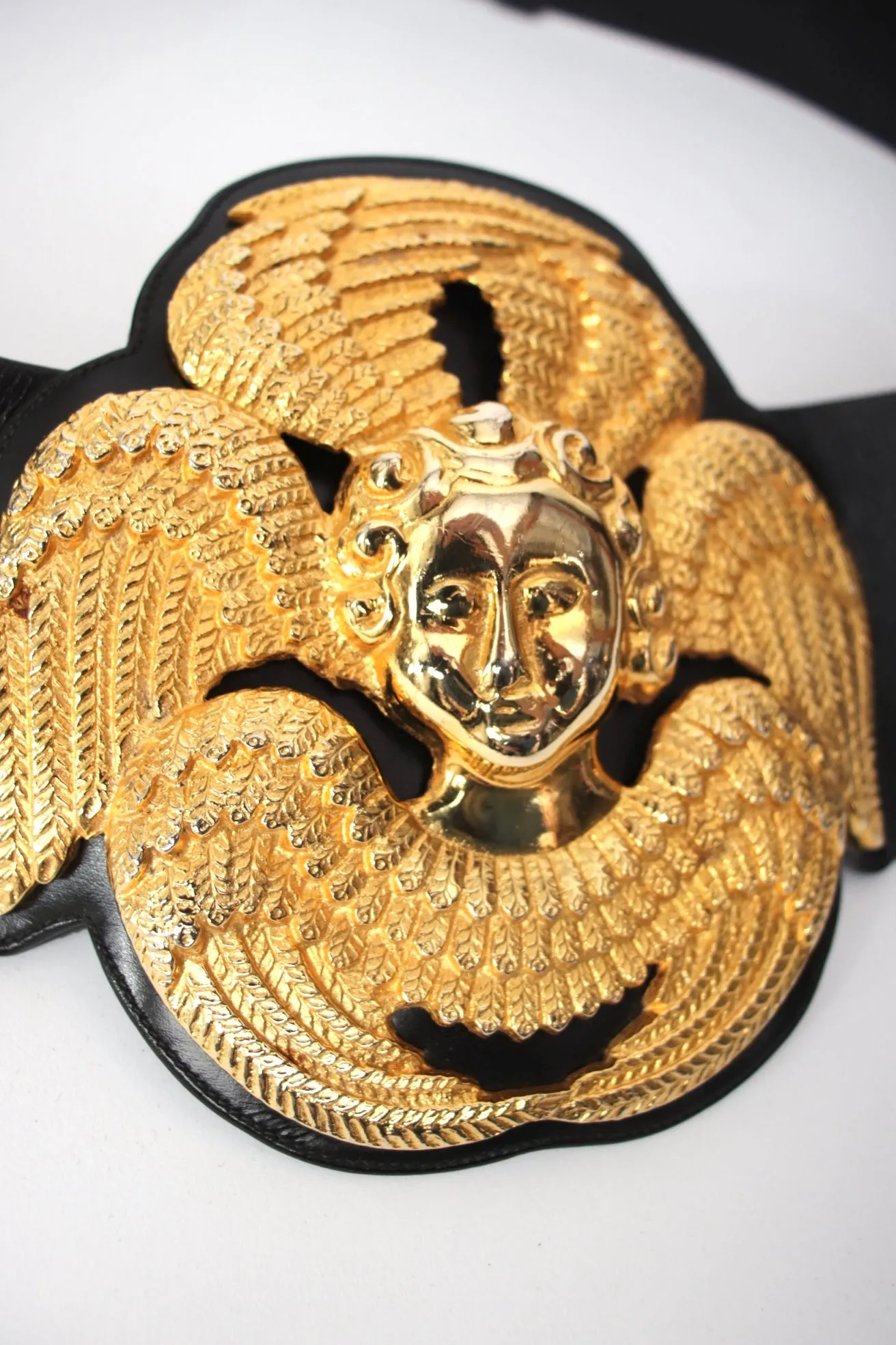 1960s Judith Leiber Angel Medallion Belt