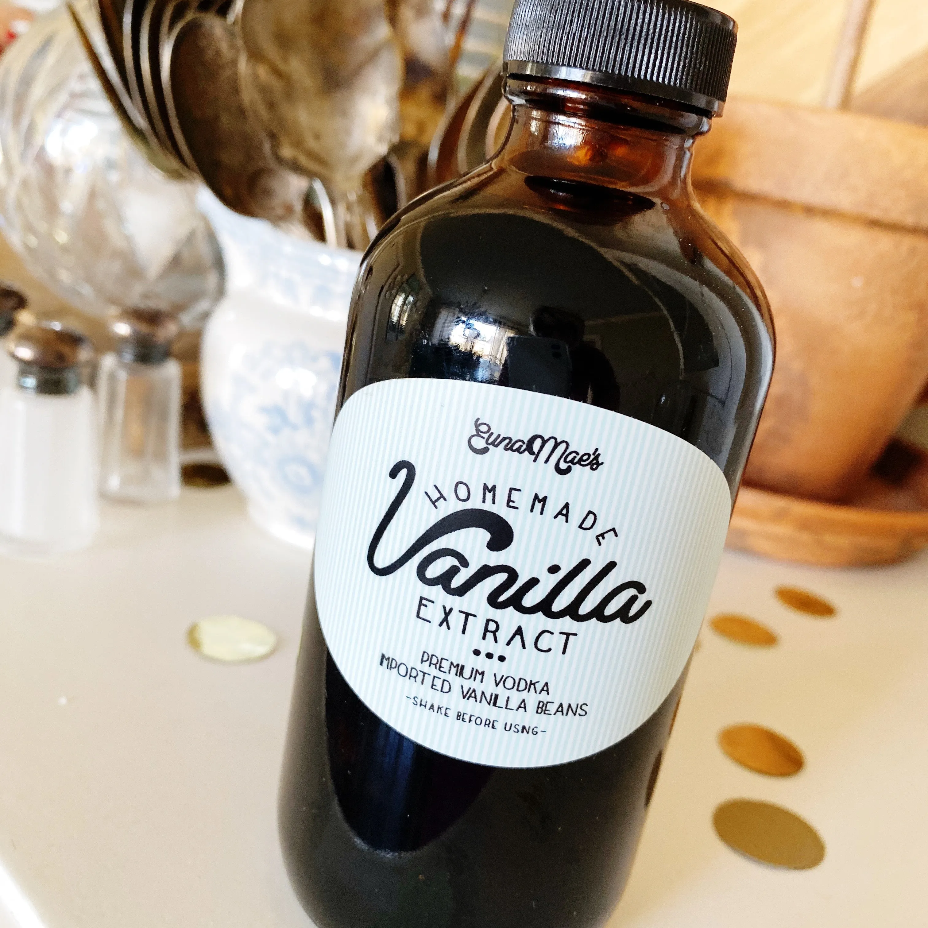 2 - 8oz Bottles Handmade Vanilla Extract | Free shipping!