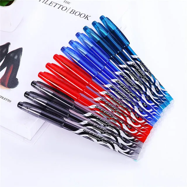 4 Colors 0.5mm Business Kawaii Erasable Pilot Pen Magic Gel Ink Pen School Office Writing Supplies Student Stationery Muji Pen