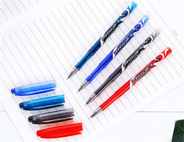 4 Colors 0.5mm Business Kawaii Erasable Pilot Pen Magic Gel Ink Pen School Office Writing Supplies Student Stationery Muji Pen