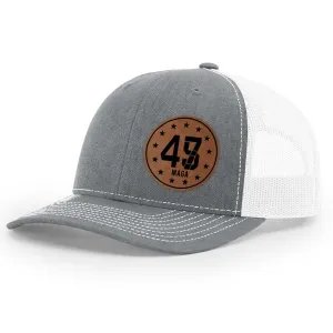 45 47 Premium Leather Patch Hat