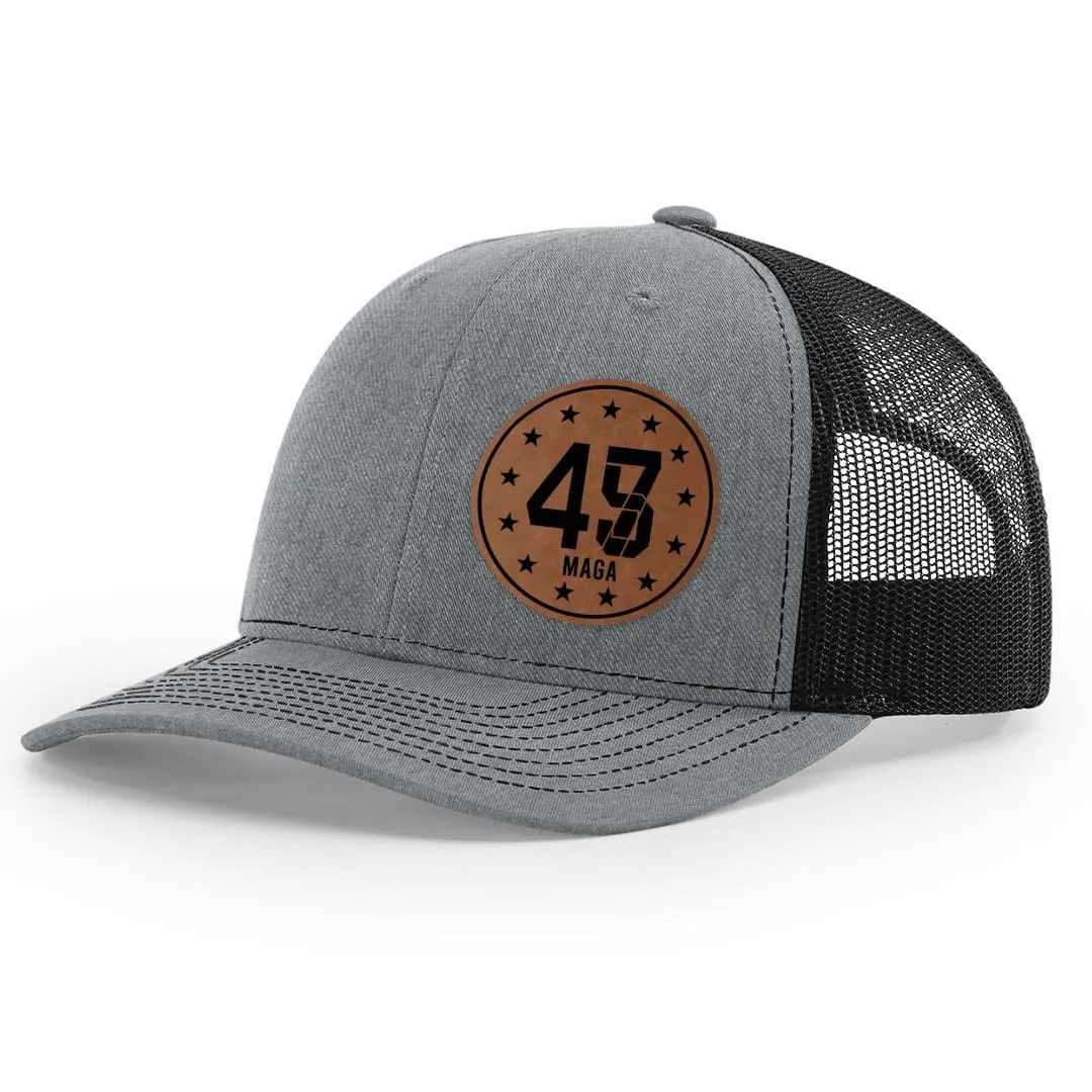 45 47 Premium Leather Patch Hat