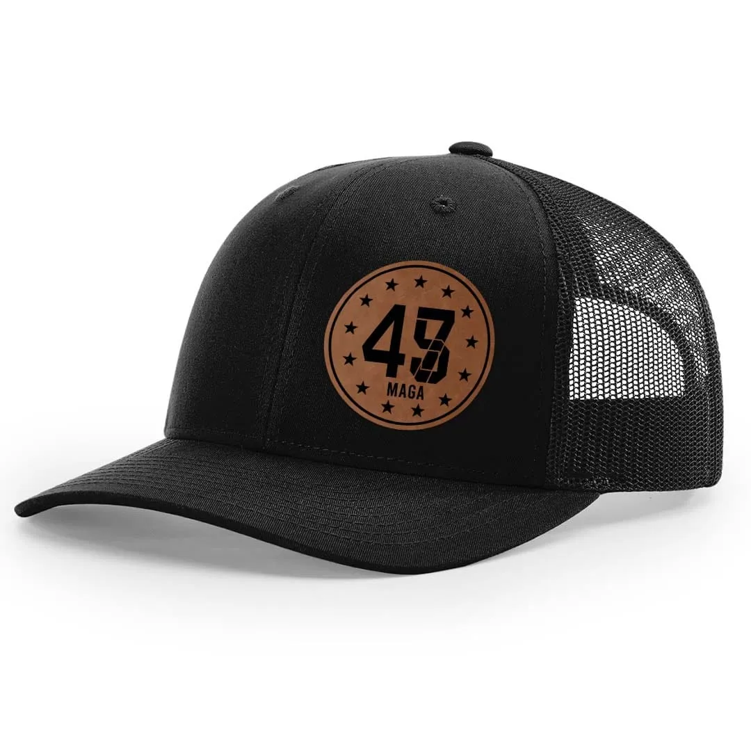 45 47 Premium Leather Patch Hat