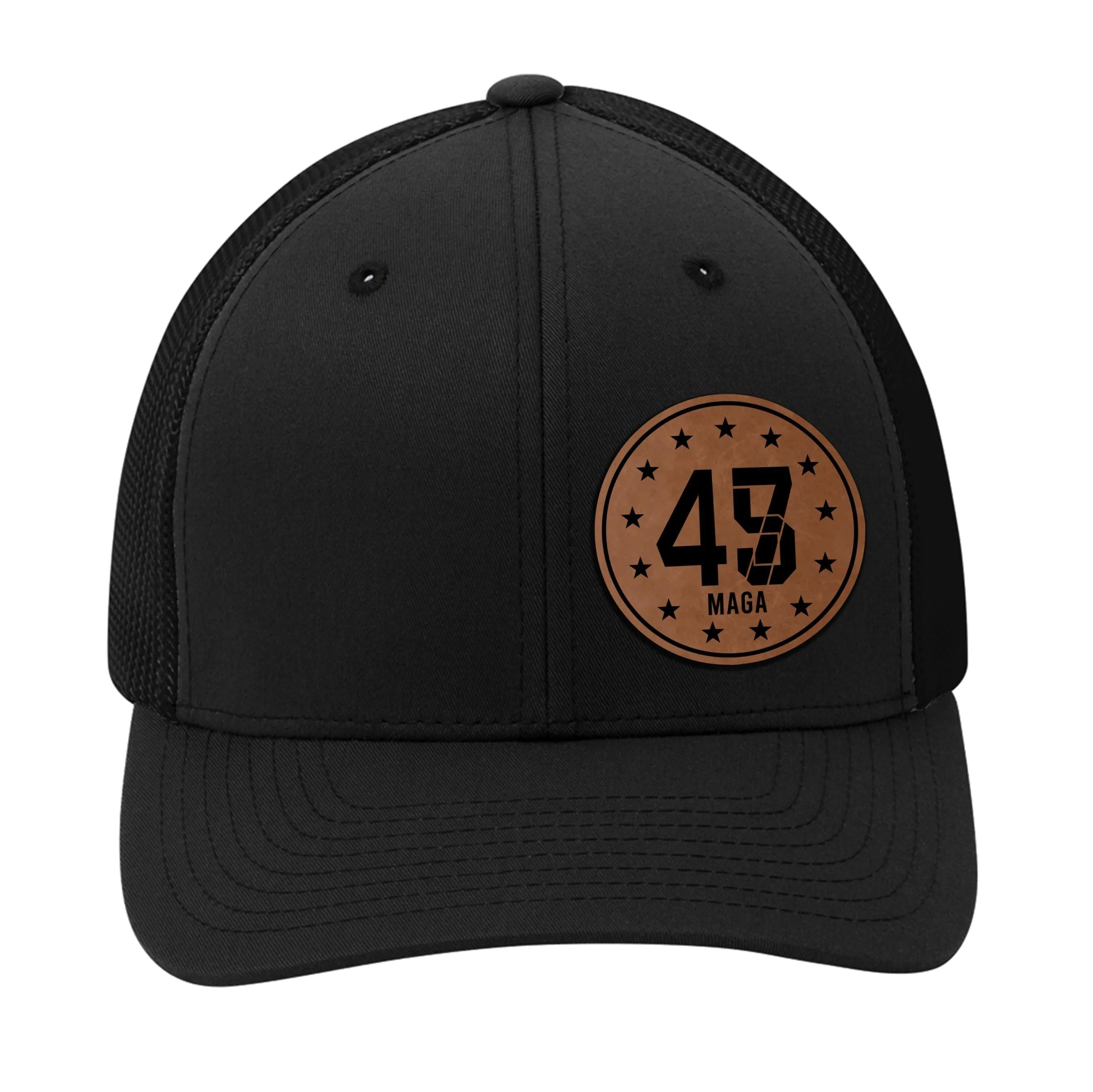 45 47 Premium Leather Patch Hat