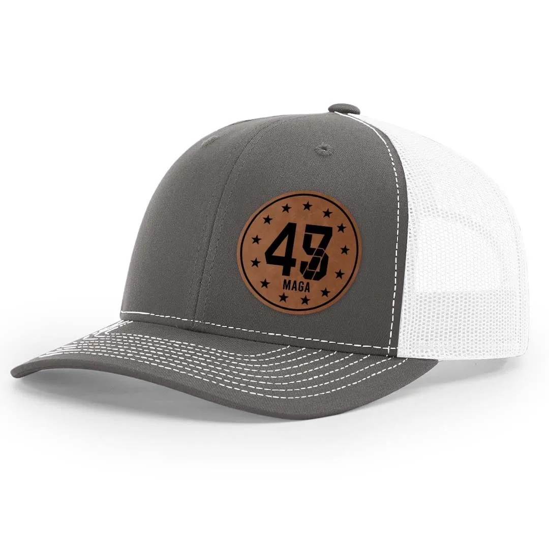 45 47 Premium Leather Patch Hat
