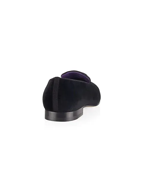 $800 RALPH LAUREN PURPLE LABEL - POLO "ALONZO" BEAR Black Loafers - 11