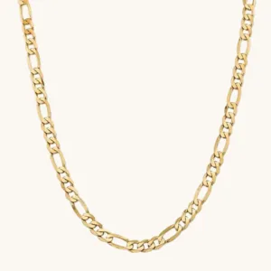 8.50mm Flat Figaro Chain Necklace