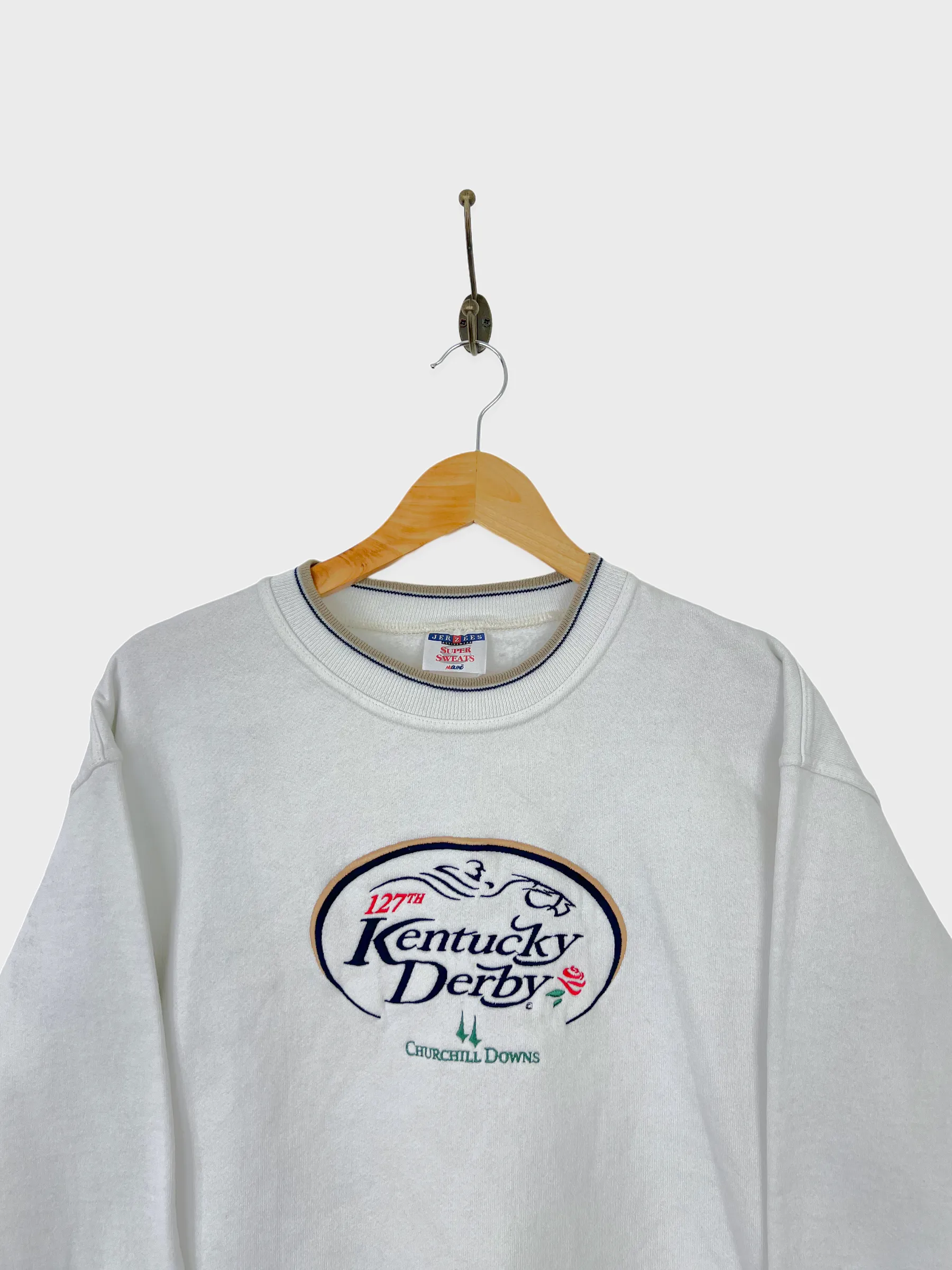 90's Kentucky Derby Embroidered Vintage Sweatshirt Size 8-10