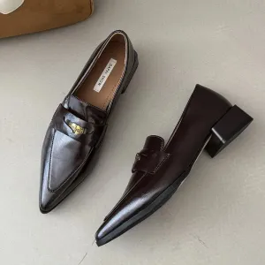 ADVBRIDGE  -  Autumn New Brand Women Flat Shoes Fashion Pointed Toe Slip On Ladies Casual Laofer Shoes Flat Heel Dress Flat Shoes New