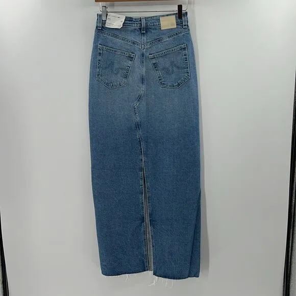 AG Adriano Goldschmied Women's Rani Maxi Skirt - Light Wash - 25 - NWT
