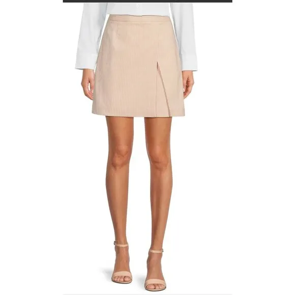 Alex Marie skirt Dionne Gingham Print Stretch Twill Skirt Size 4 cream