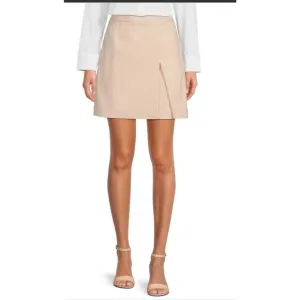Alex Marie skirt Dionne Gingham Print Stretch Twill Skirt Size 4 cream