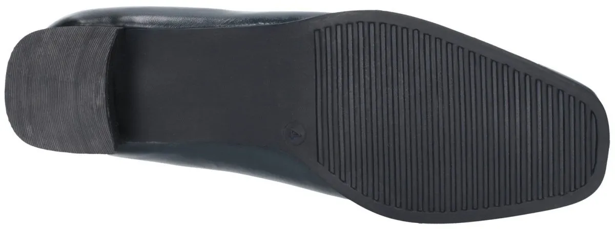 Amblers Walford Ladies Wide Fit Low Block Heel Court Shoes