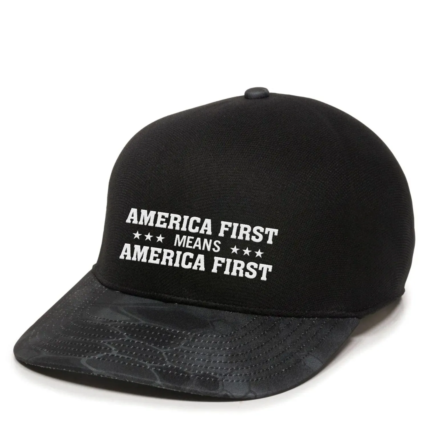 America First Means America First Premium Embroidered Hat