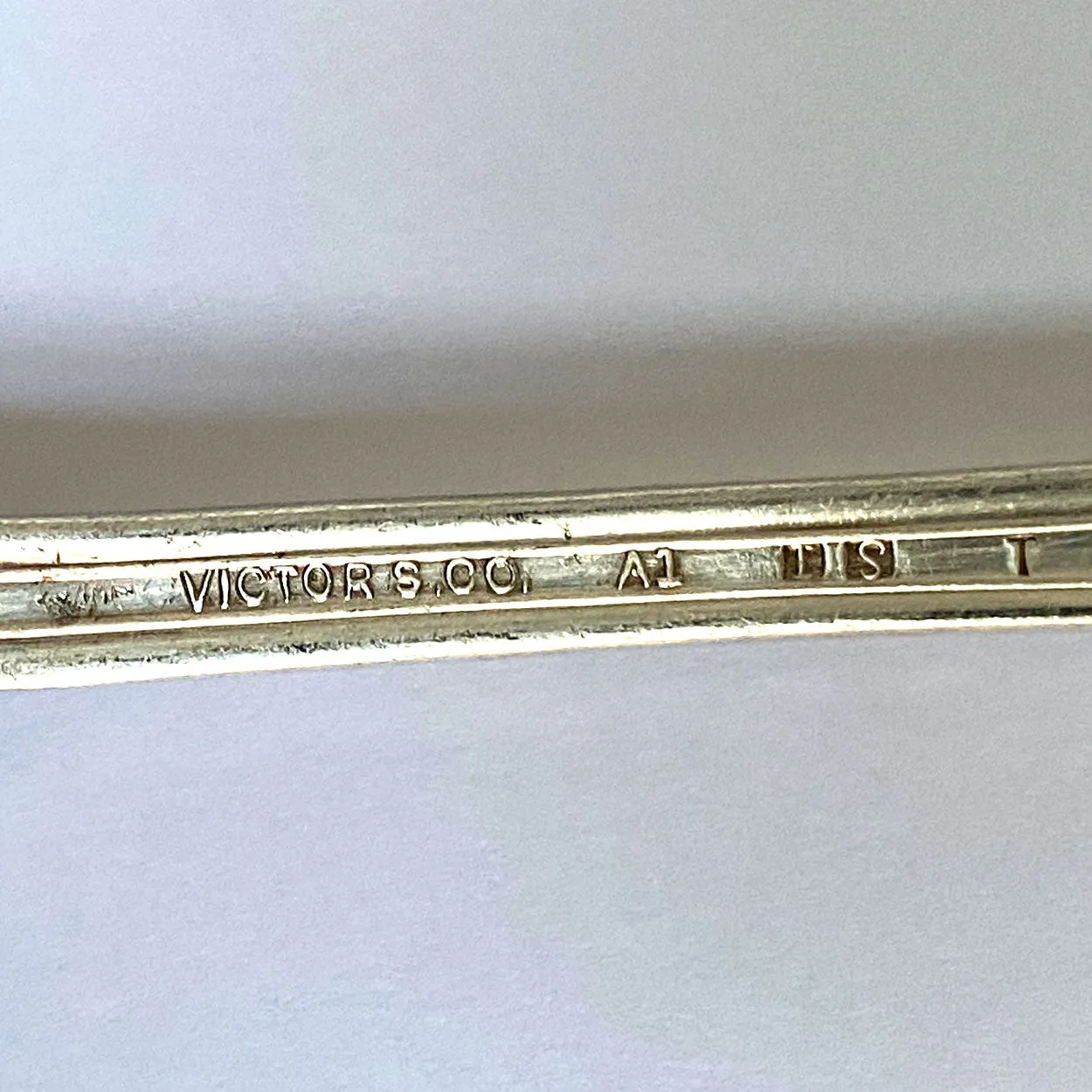 American R. Wallace Silver Soldered N & W Railroad Serving Dish and Spoon