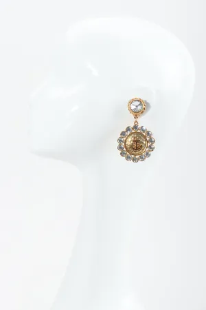 Anchor Medallion Earrings