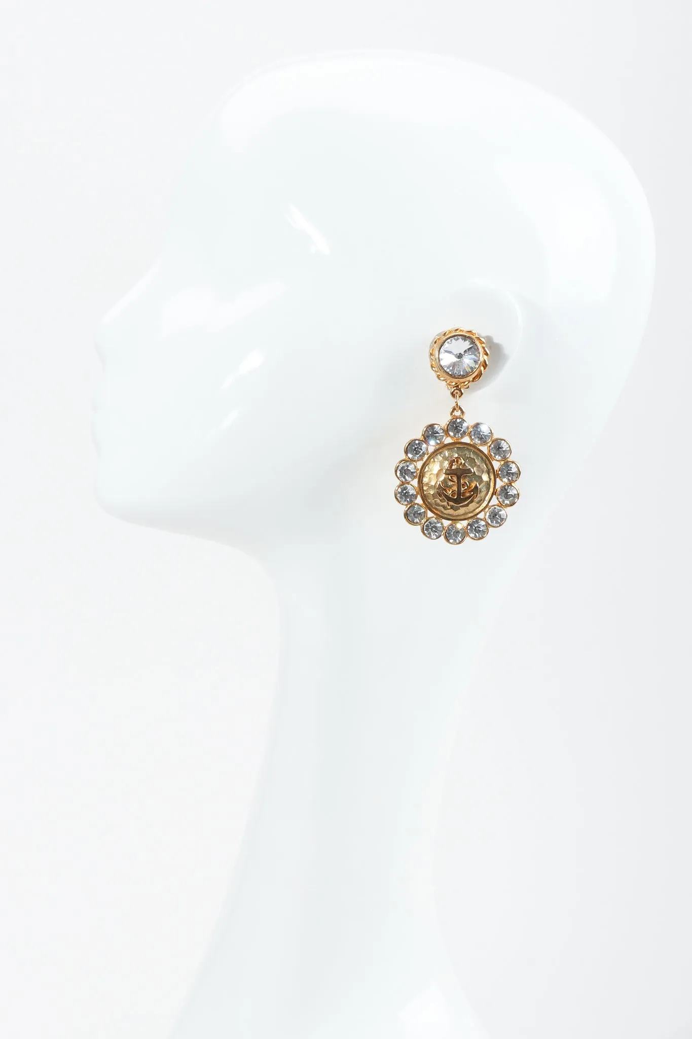 Anchor Medallion Earrings