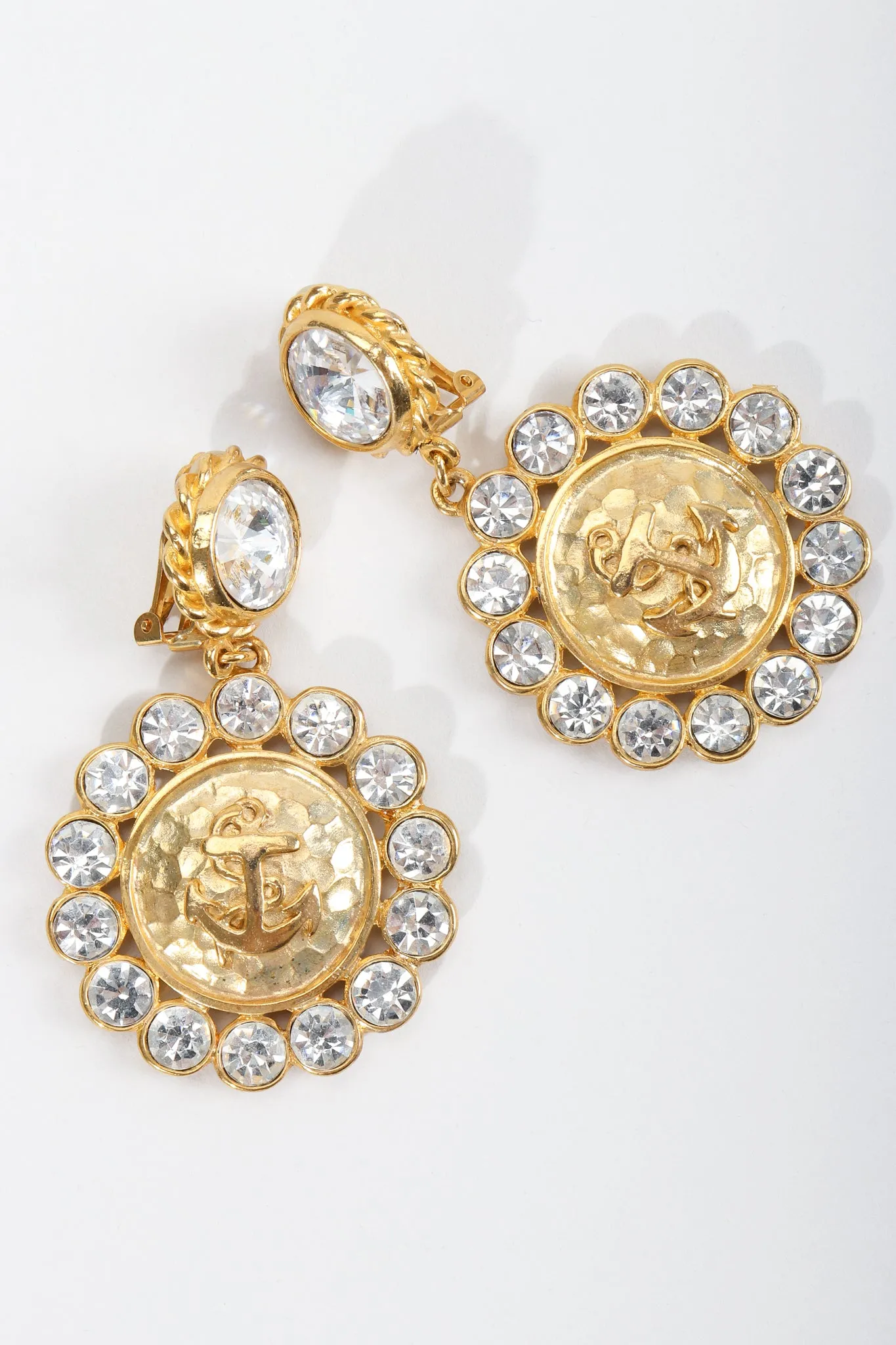 Anchor Medallion Earrings