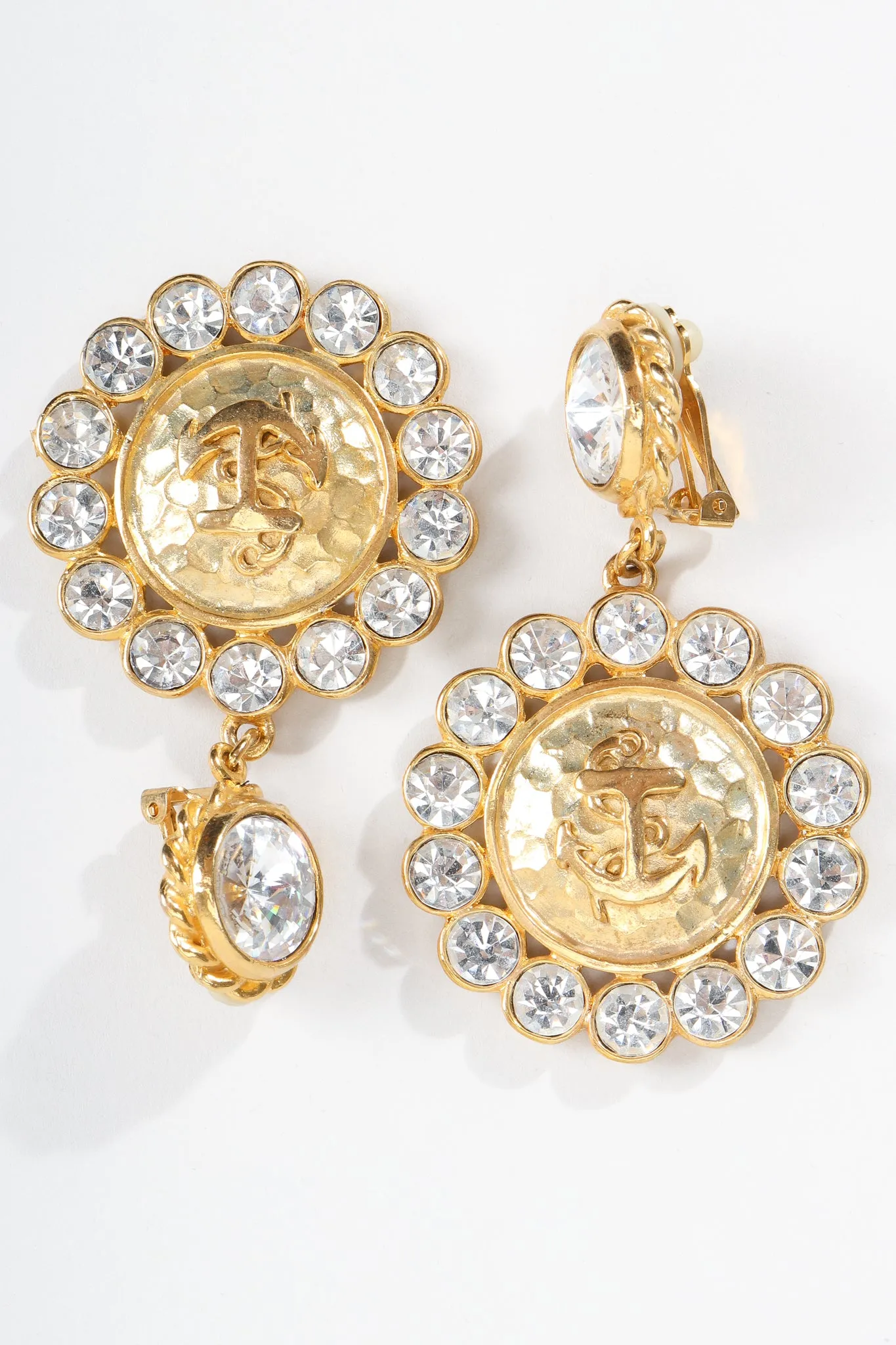 Anchor Medallion Earrings