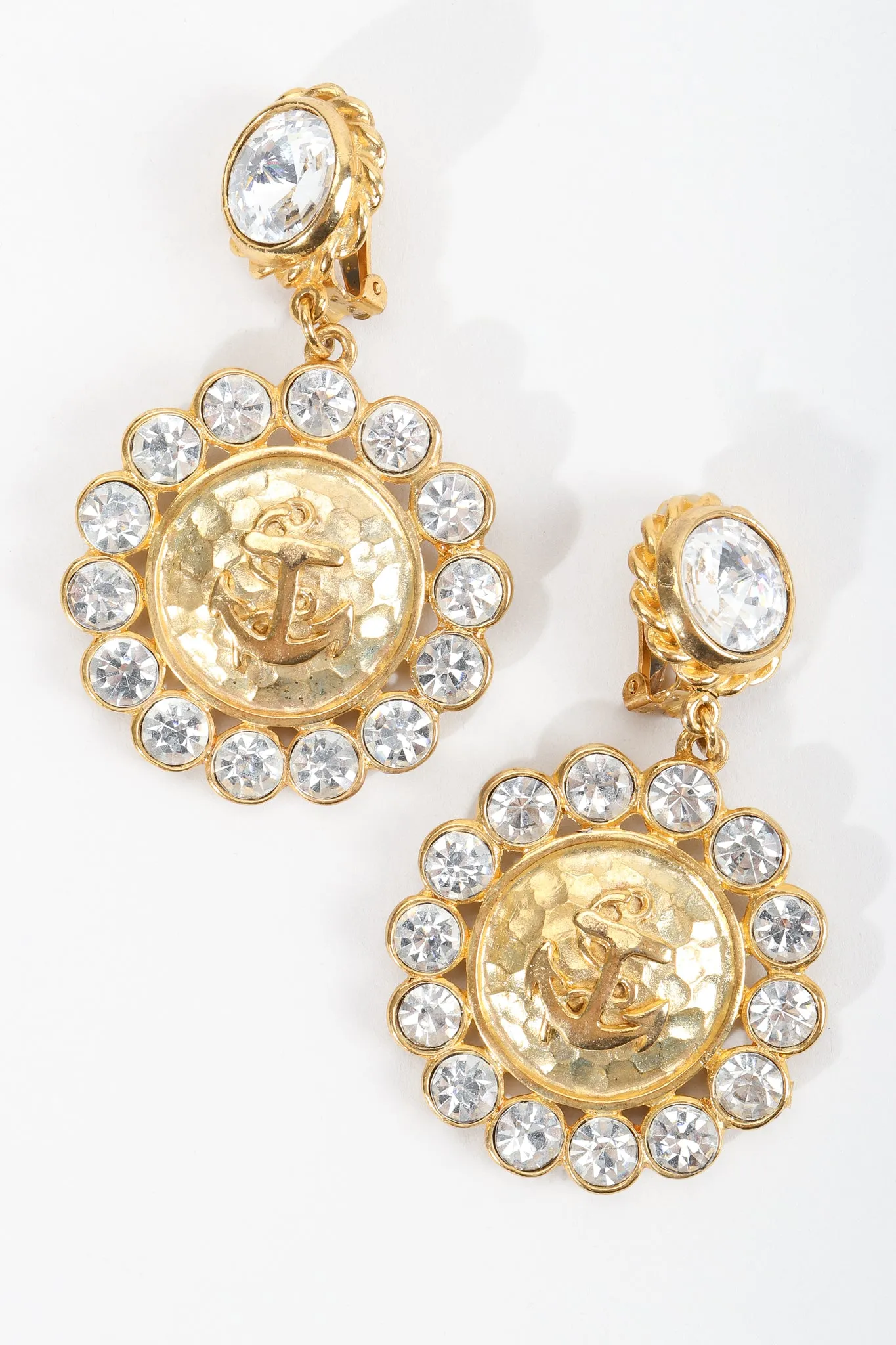Anchor Medallion Earrings