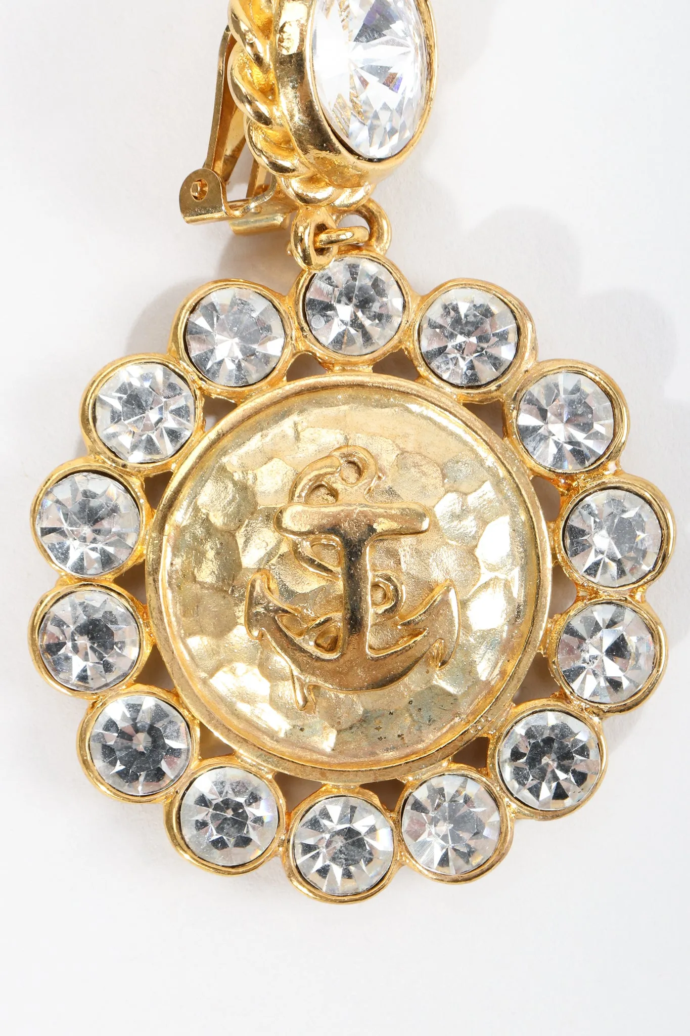 Anchor Medallion Earrings