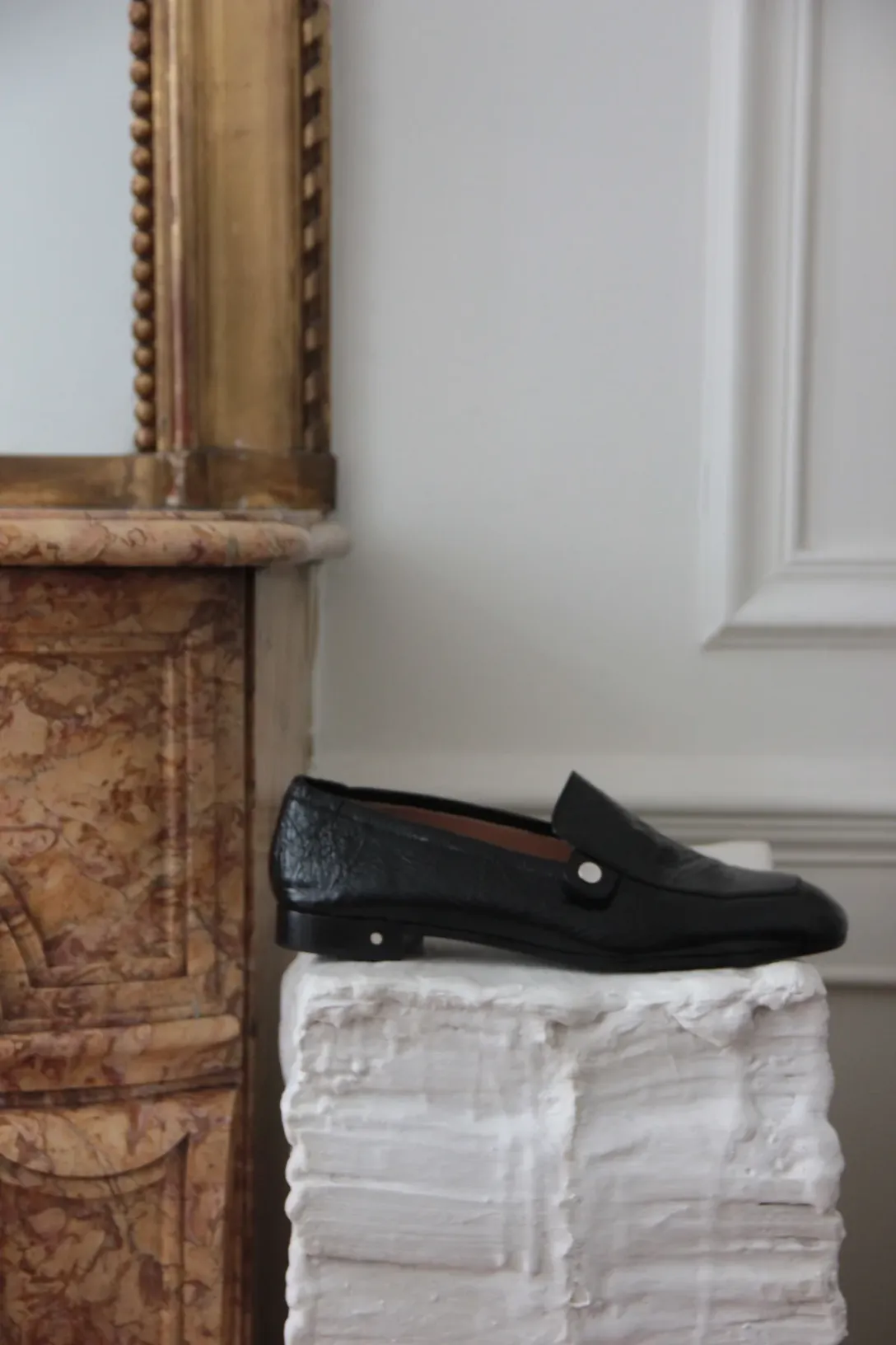 Angela Loafer | Black Calf Leather