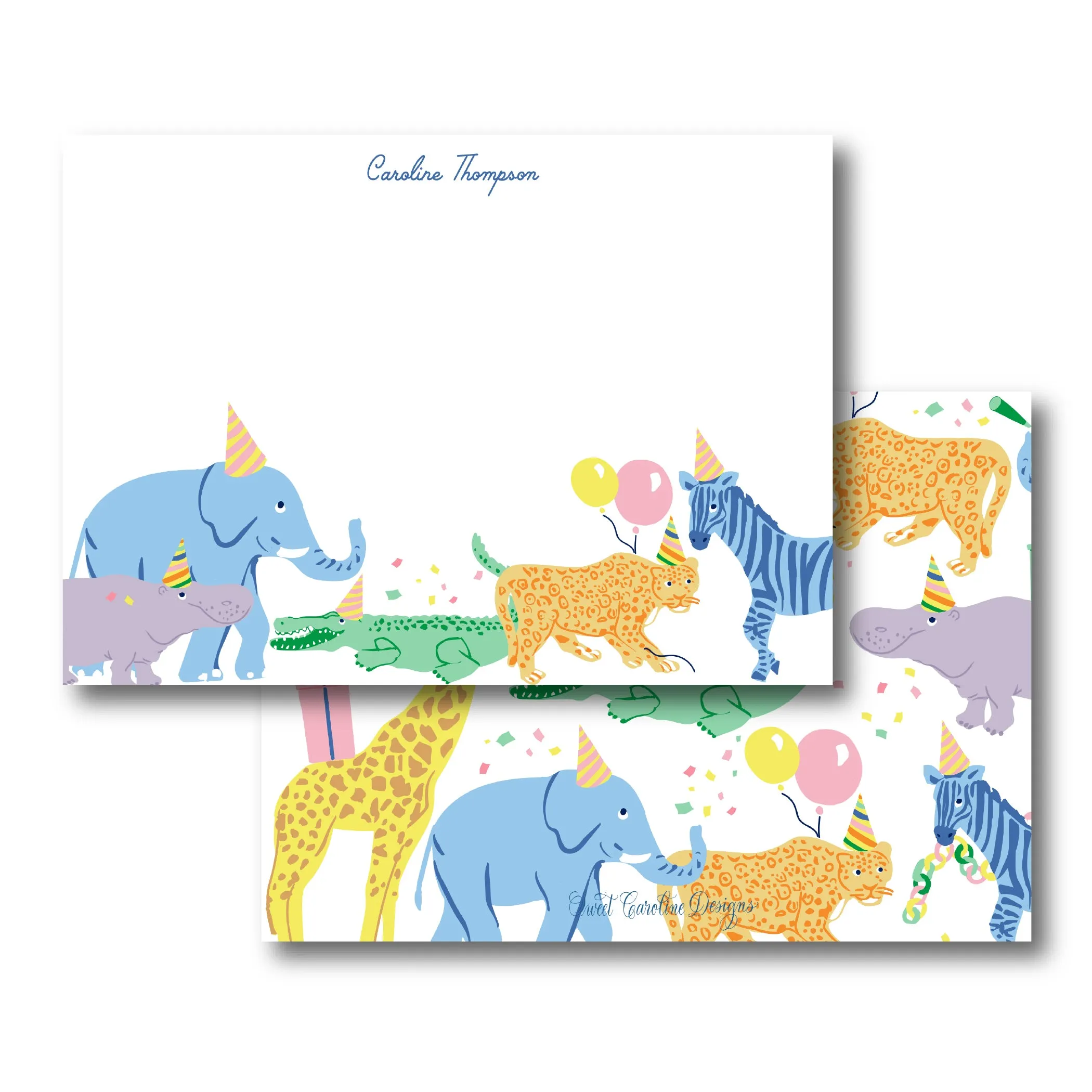 Animal Party Stationery