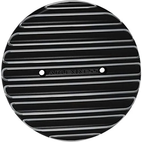 Arlen Ness Black Finned Primary Derby Cover I-1176