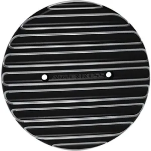 Arlen Ness Black Finned Primary Derby Cover I-1176
