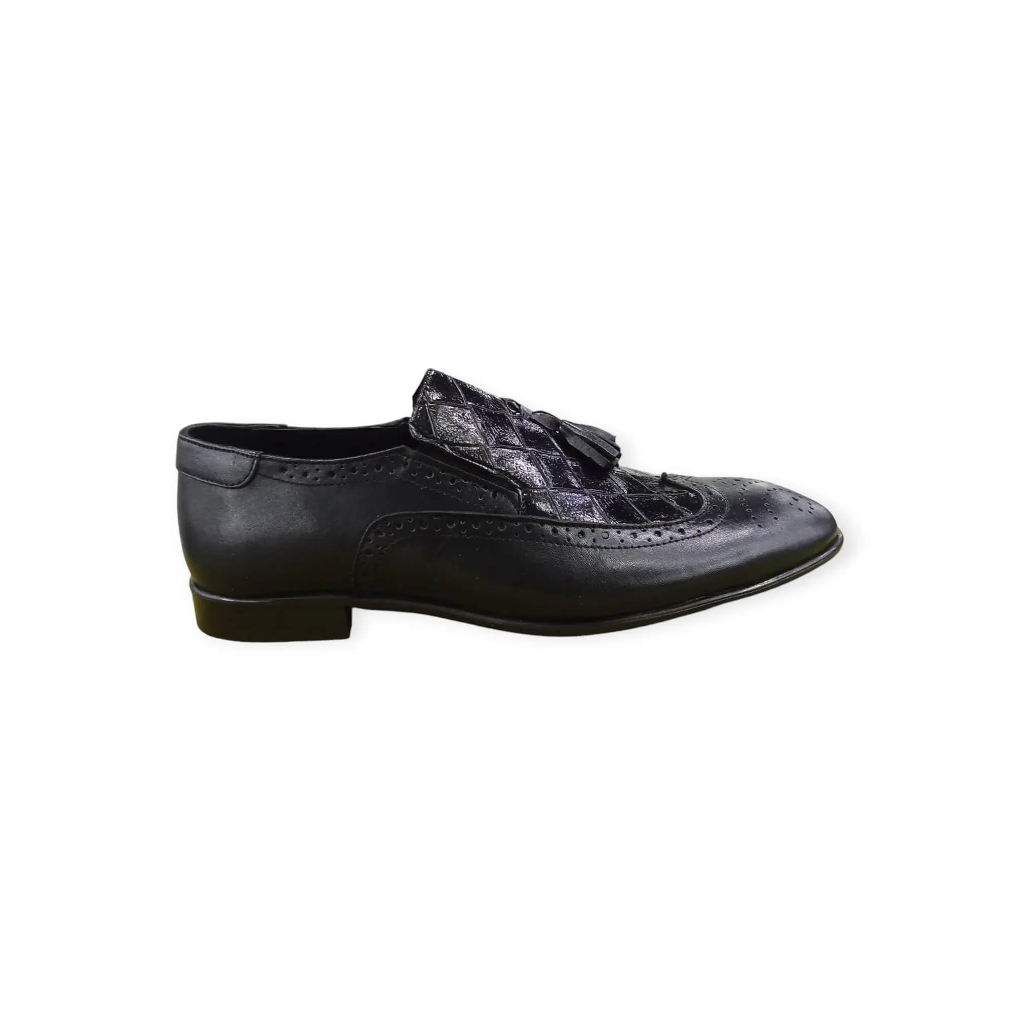 Assente Men's Slip On Shoes Black