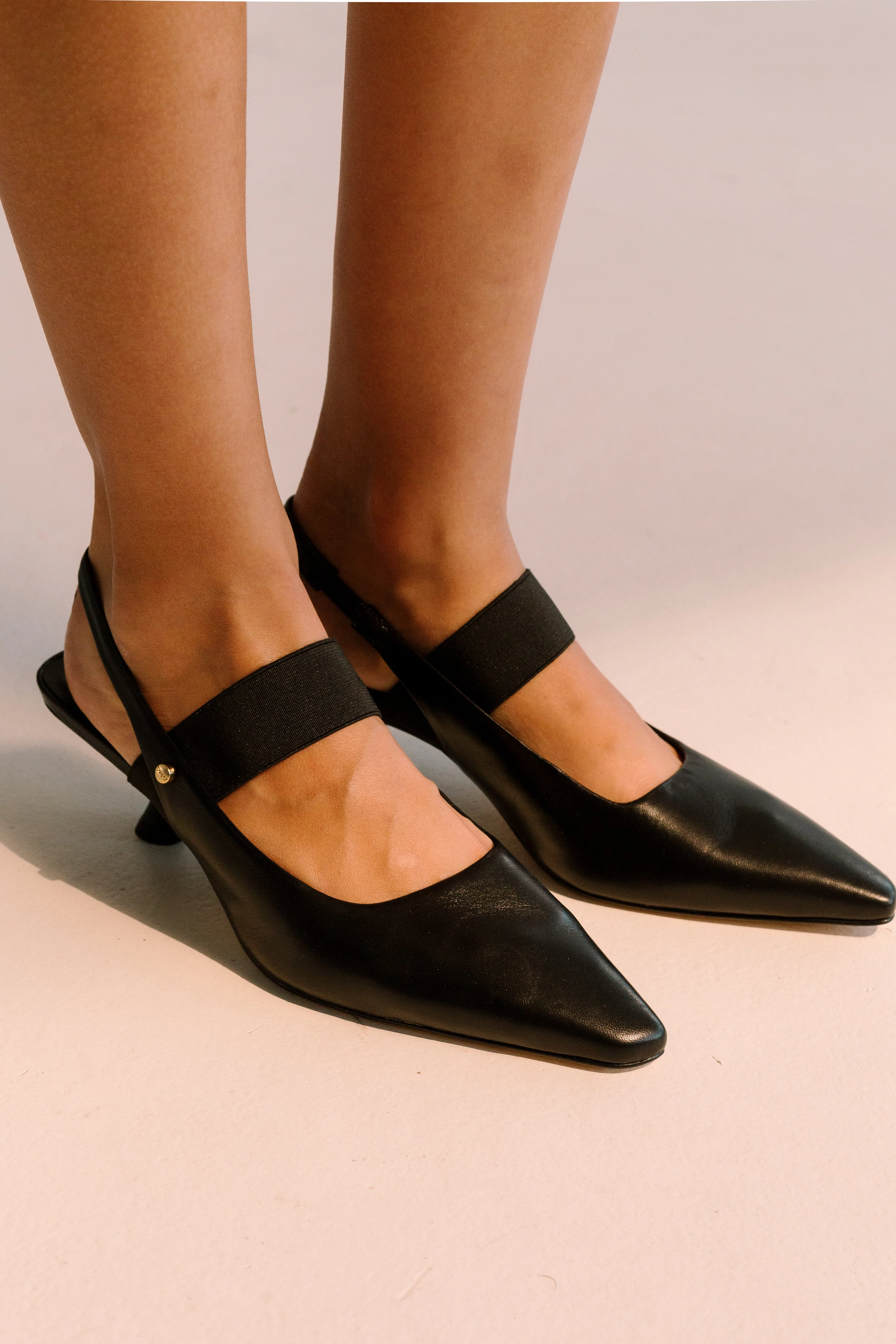 Astrid Sling-Back Pumps - Black