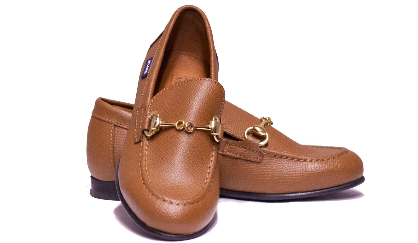 Atlanta Boys 10 Luggage Dress Leather Shoes