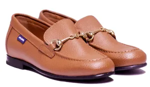 Atlanta Boys 10 Luggage Dress Leather Shoes